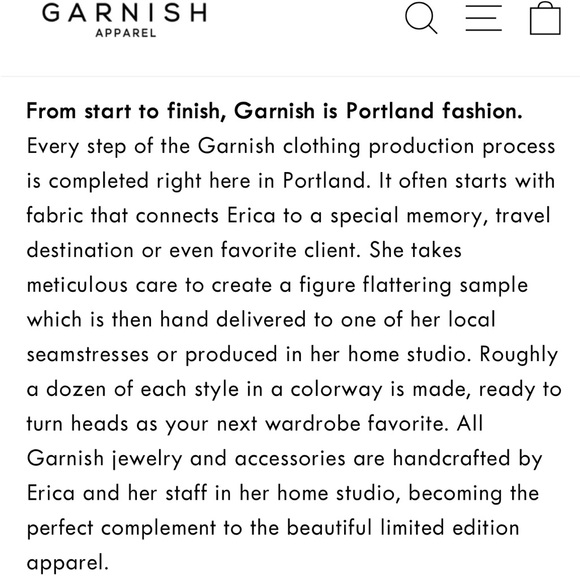 Garnish PDX Sleeveless Funnel Neck Dress, Size Large, Sustainable Handmade - Picture 9 of 10